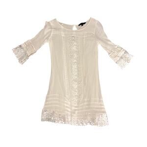 Sanctuary white lace sheath dress - xs
